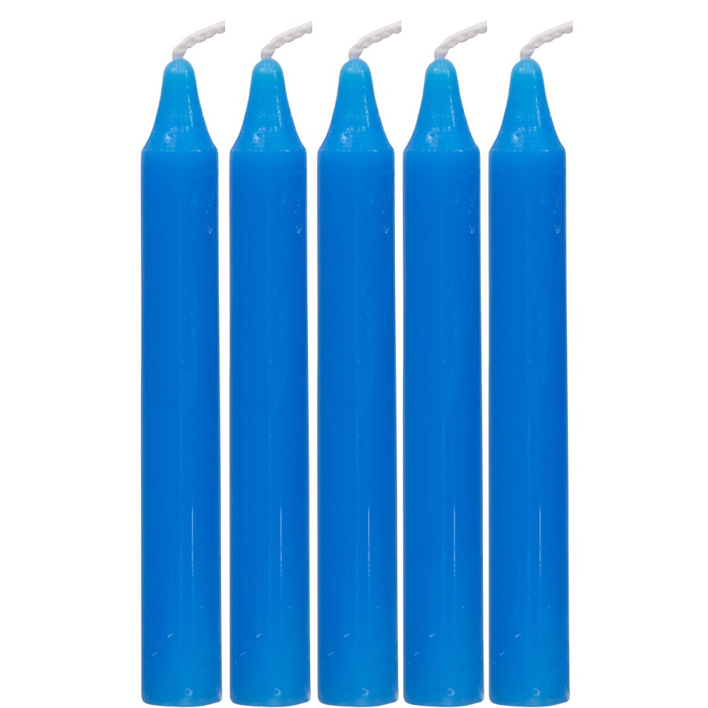 4" Chime Candle Light Blue (5 Pack)