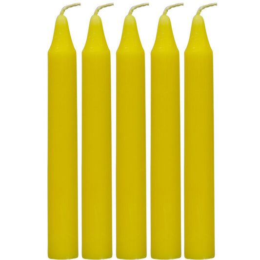 4" Chime Candle Yellow (5 Pack)
