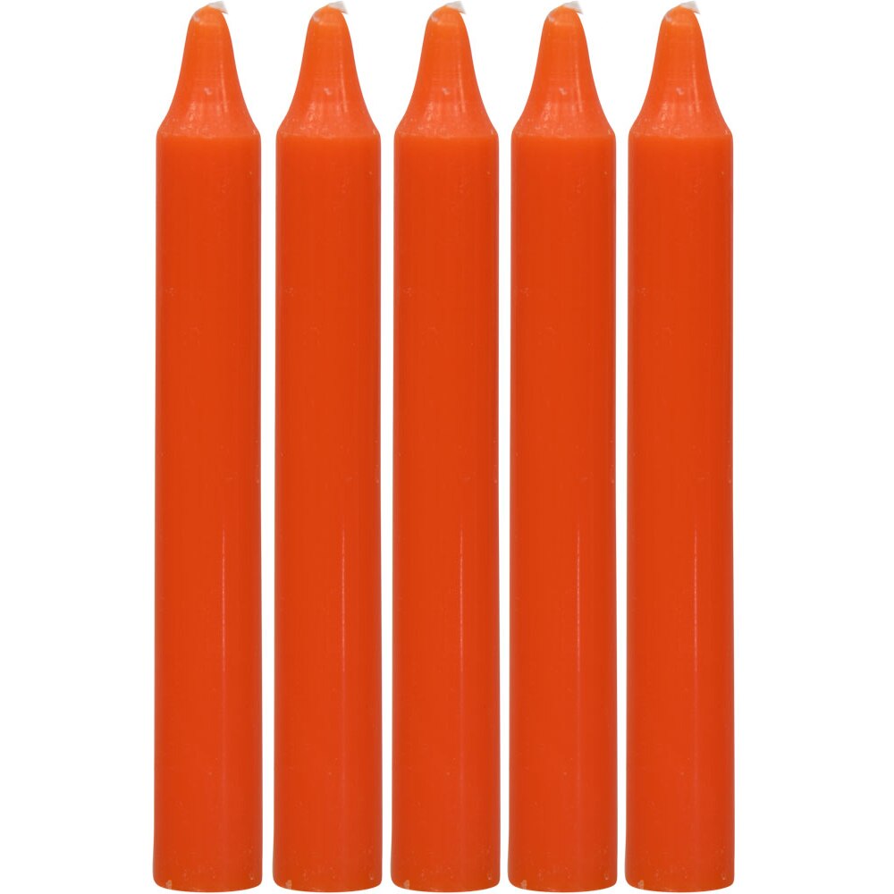 4" Chime Candle Orange (5 Pack)