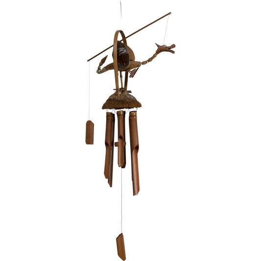 Bamboo Windchime Animated Dragon