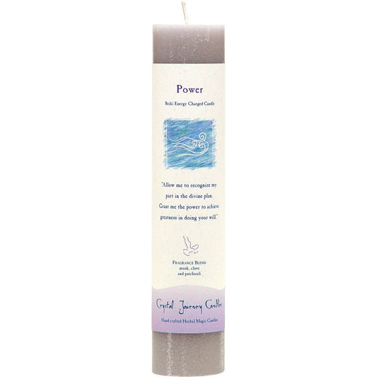 Crystal Journey Candles Power Reiki Charged Pillar Candle