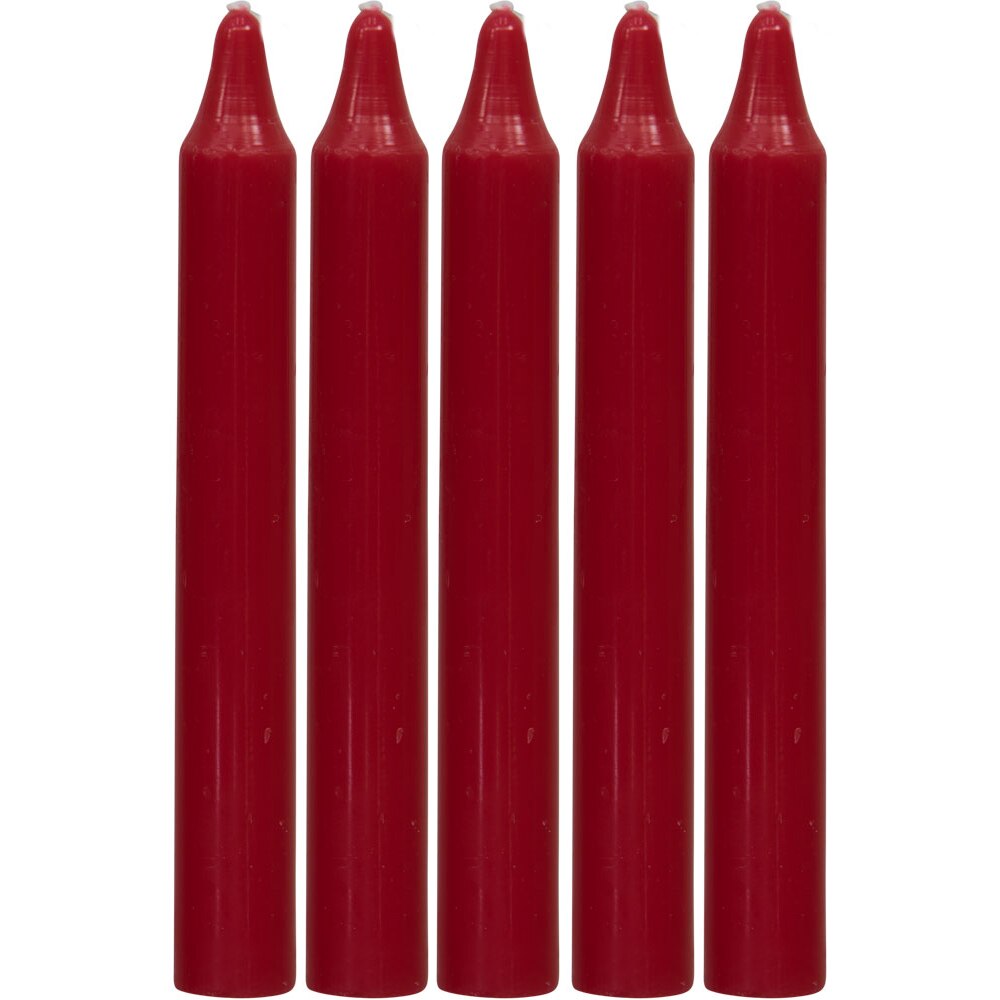 4" Chime Candle Red (5 Pack)