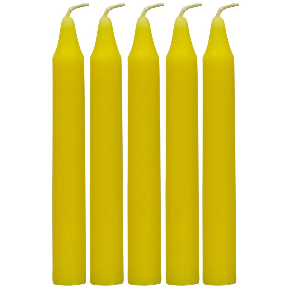 4" Chime Candle Yellow (5 Pack)