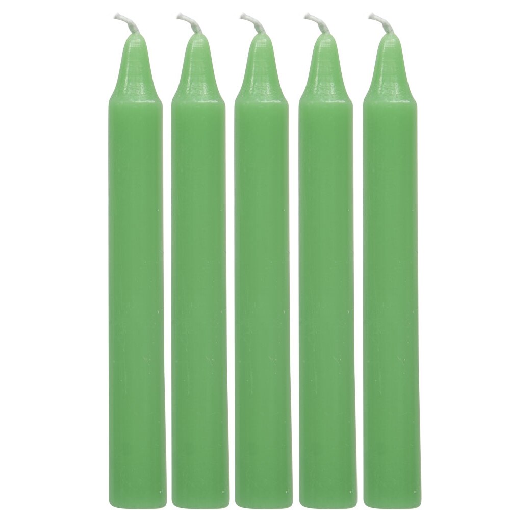 4" Chime Candle Light Green (5 Pack)