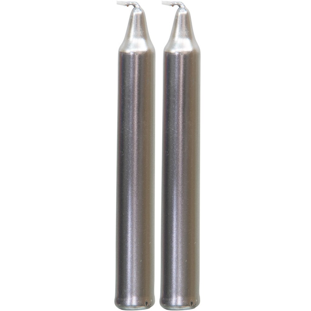 4" Chime Candle Silver (2 Pack)