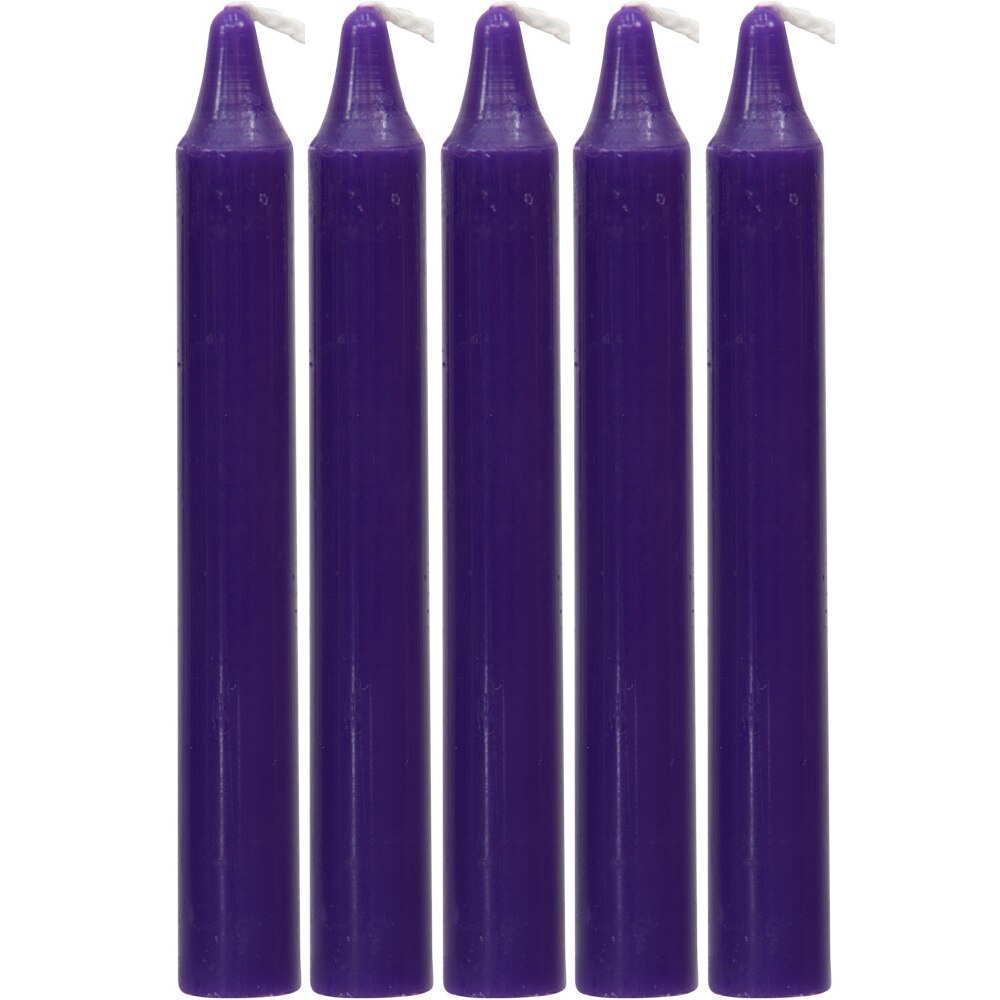 4" Chime Candle Purple (5 Pack)