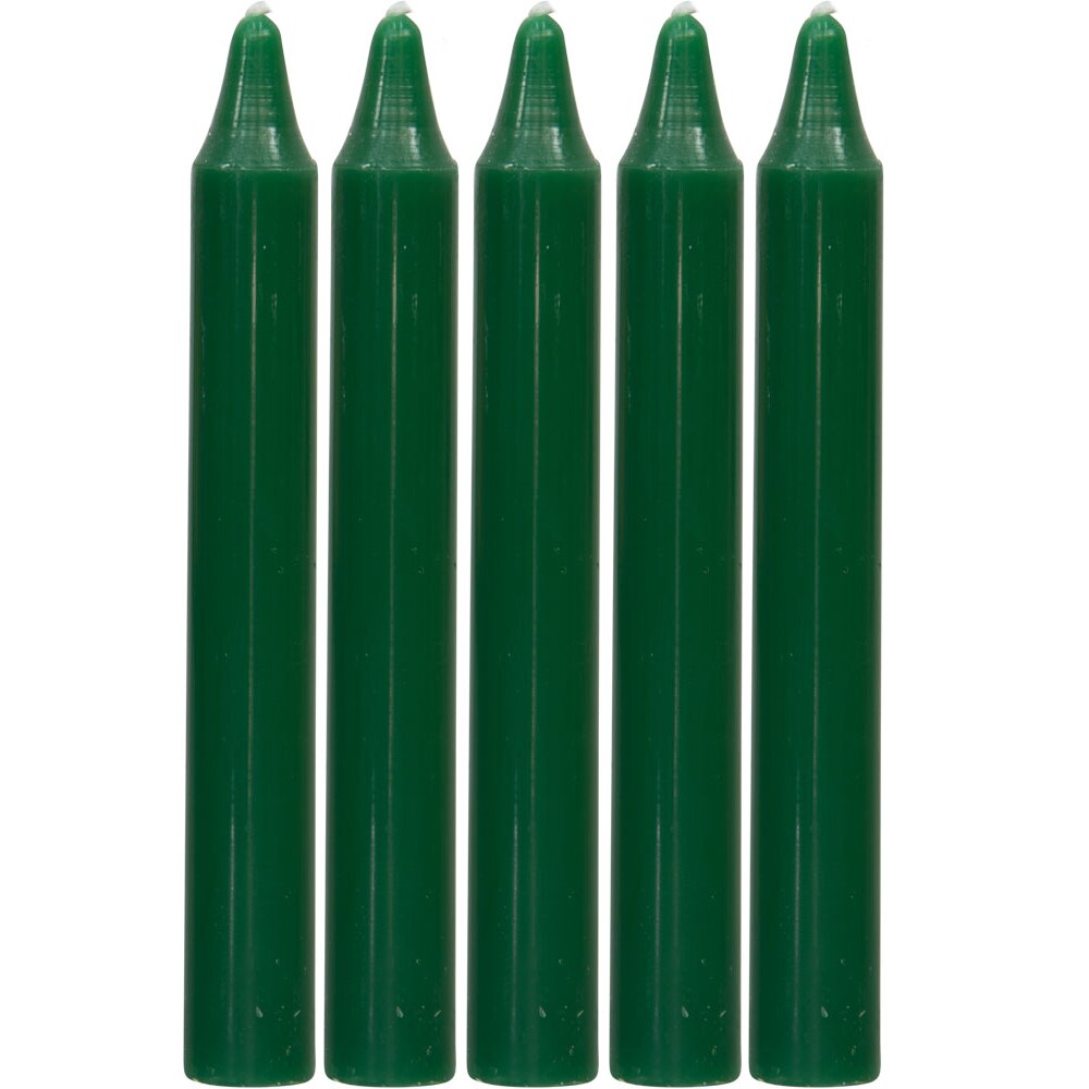 4" Chime Candle Green (5 Pack)