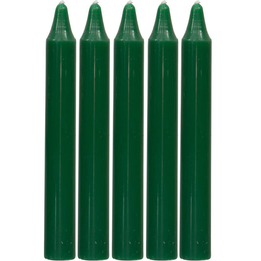 4" Chime Candle Green (5 Pack)