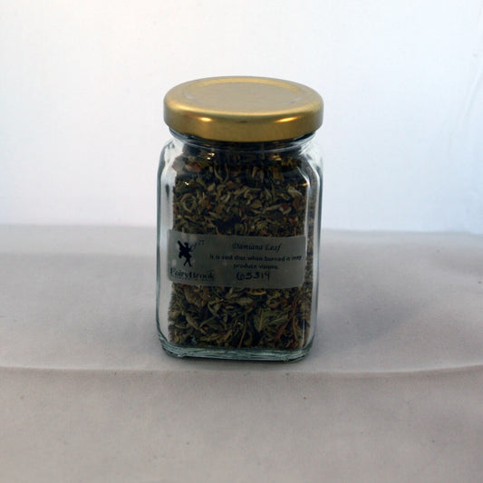 Damiana Leaf 0.5 oz Glass Jar (Tumera diffusa)