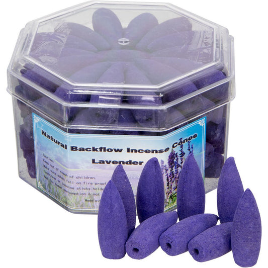 70 Lavender Natural Backflow Incense Cones