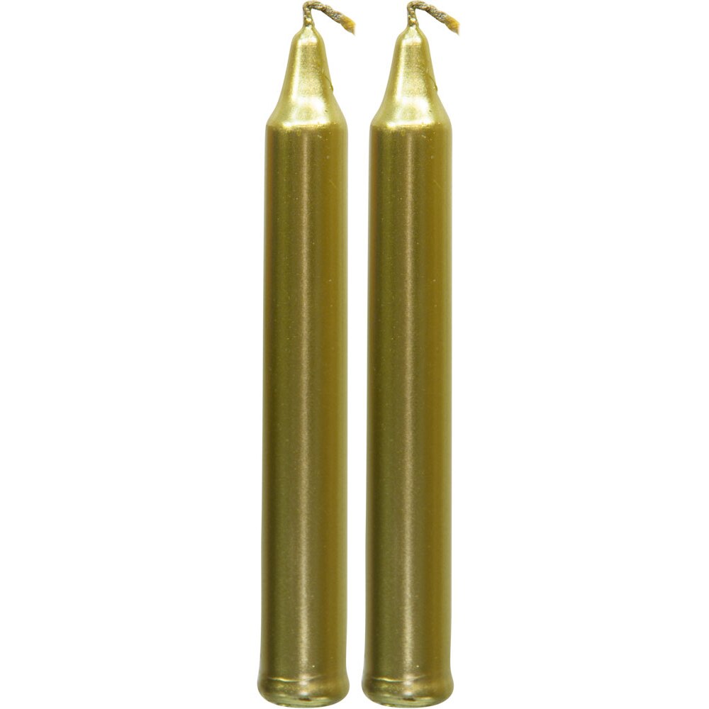 4" Chime Candle Gold (2 Pack)