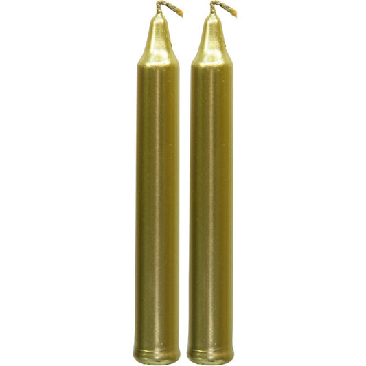 4" Chime Candle Gold (2 Pack)