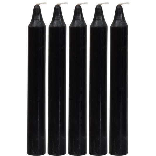 4" Chime Candle Black (5 Pack)